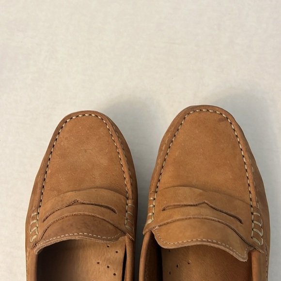 MASSIMO MATTEO PENNY KEEPER BROWN LEATHER LOAFER DRIVING SHOES MOCCASINS 7.5 - Picture 15 of 16